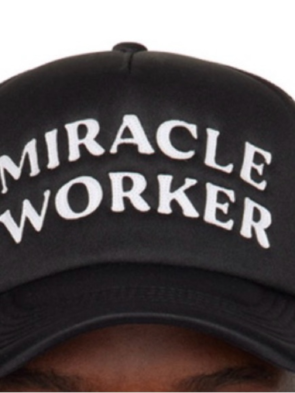 Nahmias Black 'Miracle Worker' Baseball Cap (sold out on their website!!)